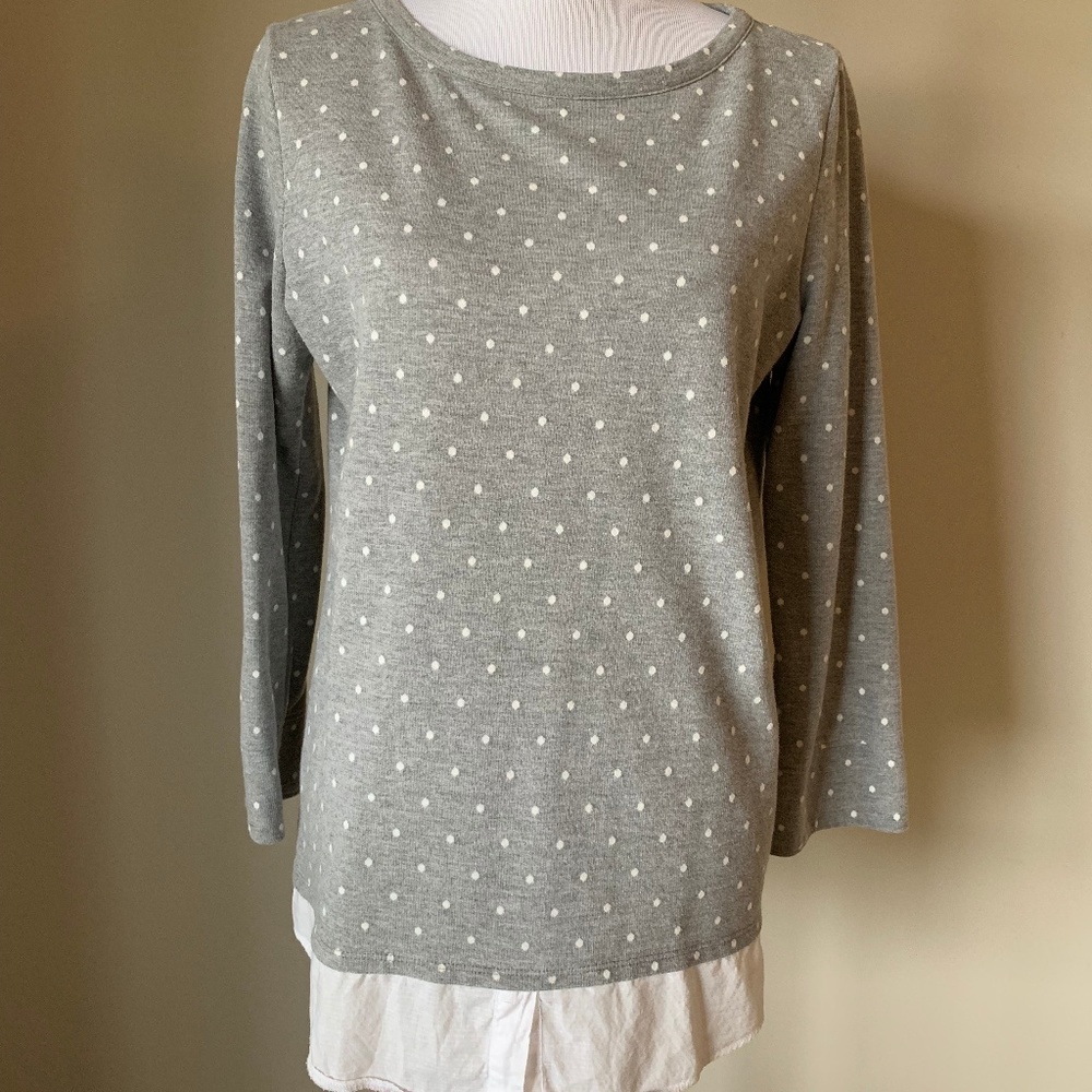 Loft petite polka dot tunic top